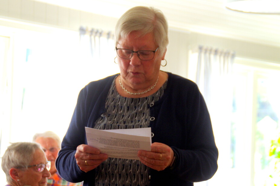 Ragnhild Stavne Bolme, som er ledar for Rådet for eldre og mennesker med nedsatt funksjonsevne, leda møtet.