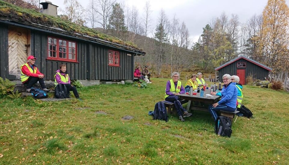 Pause på Røstadsetra.