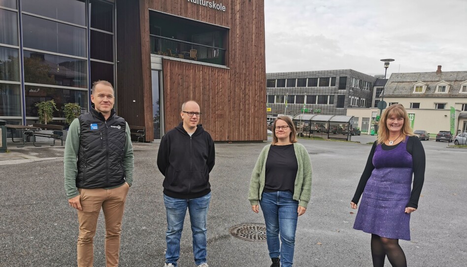 Arrangerer vårsøgjubileum: Frå venstre: Anders Larsen frå Laget Vårsøg, Rune Dalager frå Kulturskolen, Maja Frønes frå Nordmøre Museum og Lilli Husby frå Surndal kommune