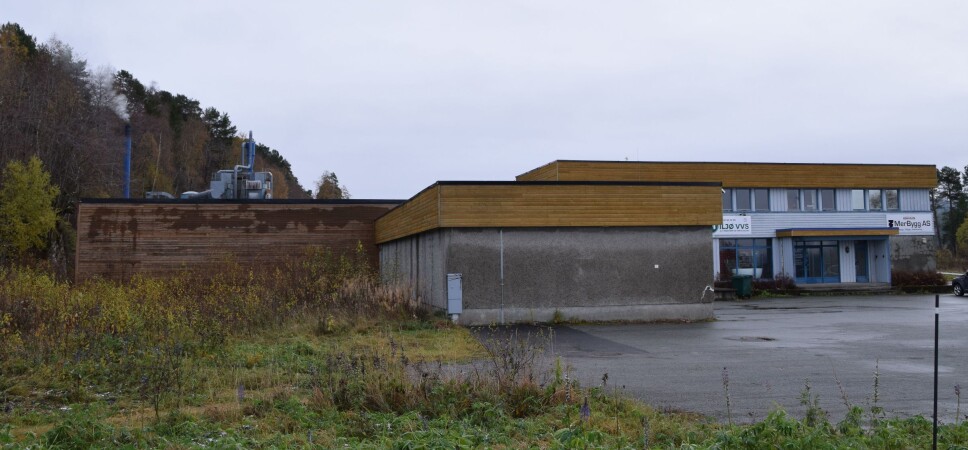 Brannen i pipa til høyre i bildet ble raskt slukket.