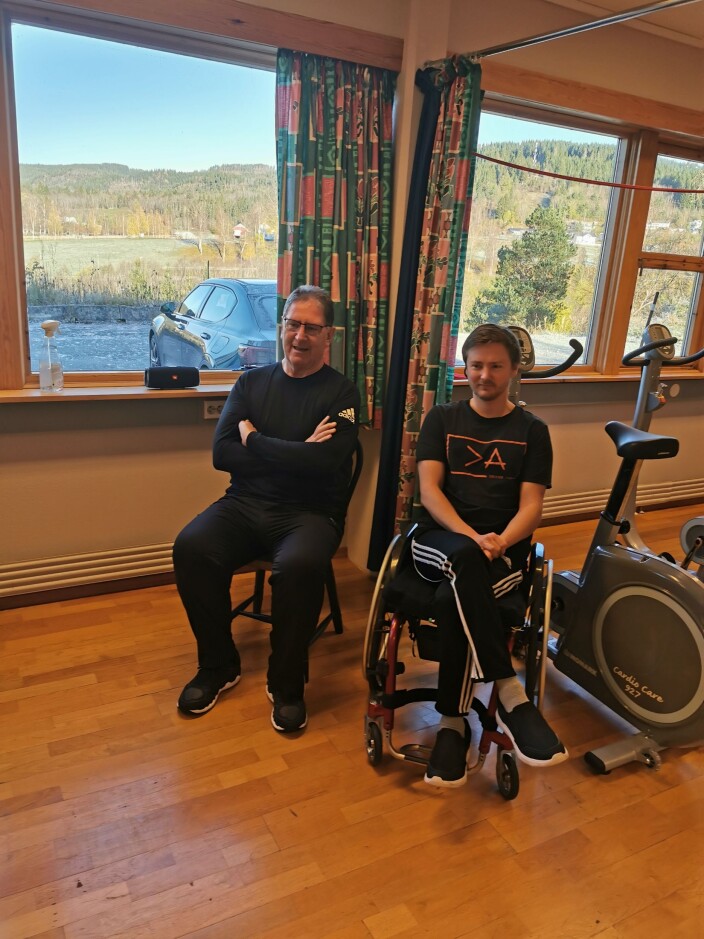 Daniel Fiske (til høyre) var pådriver for prosjektet. Kjell Eidsli til venstre. Daniel Fiske (til høyre) var pådriver for prosjektet. Kjell Eidsli til venstre.