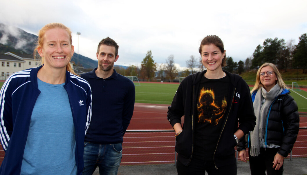 Ingvild Berg, Jens Nervik, Hege Fiske og Sylvia Stokke. Ingvild Berg, Jens Nervik, Hege Fiske og Sylvia Stokke.