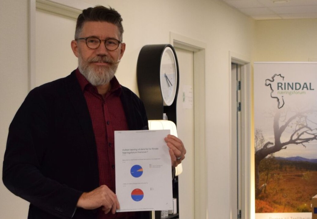 Tom Godtland med oversikten fra den første medlemsundersøkelsen Tom Godtland med oversikten fra den første medlemsundersøkelsen