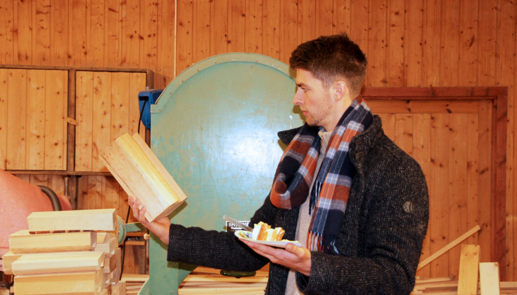 Olav Engelstad har mange ideer til nye produkter, og kanskje kom én av dem her? Olav Engelstad har mange ideer til nye produkter, og kanskje kom én av dem her?