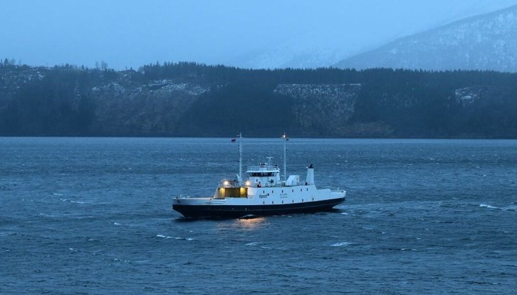 Arkivbilde av ferja på sambandet Kvanne - Rykkjem Arkivbilde av ferja på sambandet Kvanne - Rykkjem