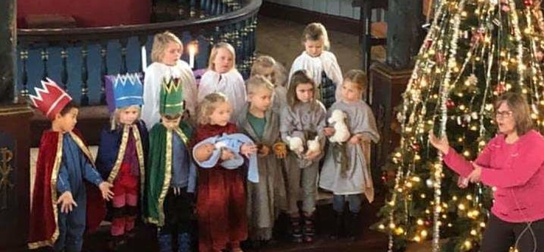 Bilde fra julaftensgudstjenesten 2018. Bilde fra julaftensgudstjenesten 2018.
