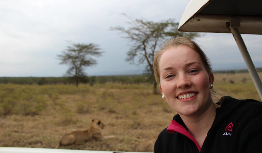 Ingrids datter Mia på safari i Kenya i 2014 Ingrids datter Mia på safari i Kenya i 2014