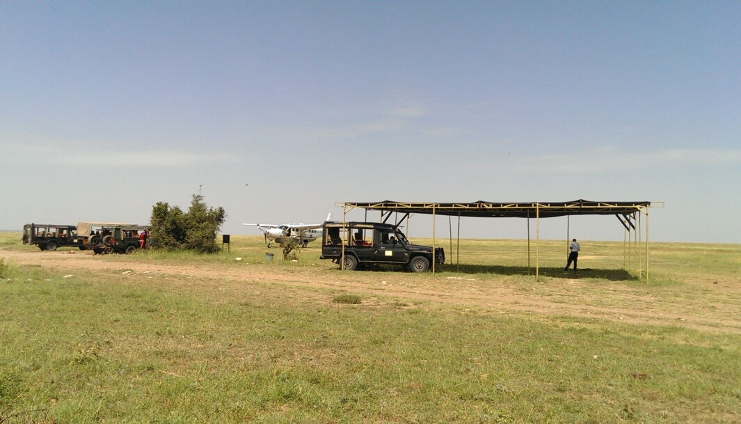 Flyplassen i Masai Mara. Flyplassen i Masai Mara.