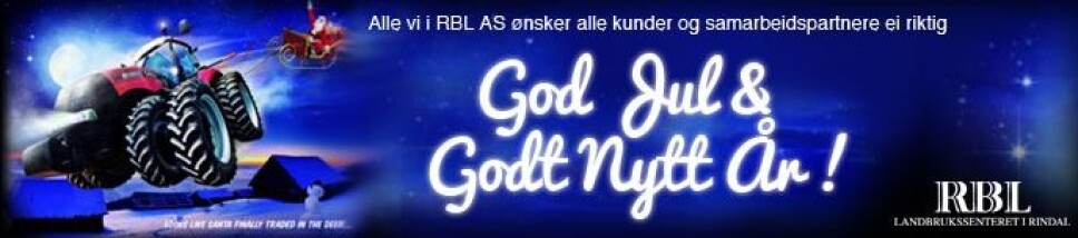 Julehilsen fra RBL og åpningstider i jula