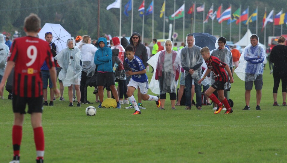 Kevin Brusethaug i fint driv under Norway Cup 2016.