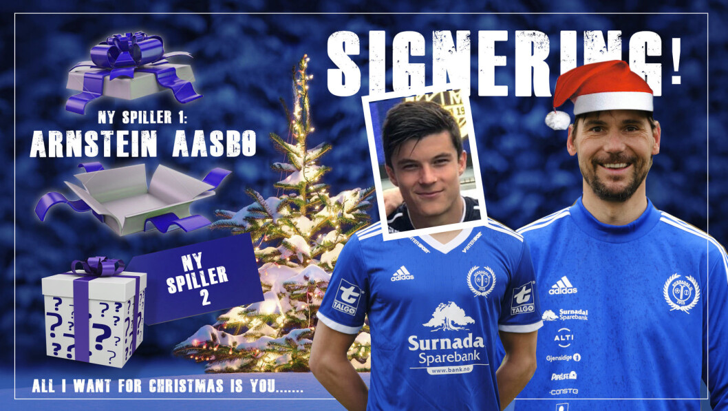 Arnstein Aasbø (t.v.) er klar for spill hos Webjørn Holten (t.h.) og Surnadal. Arnstein Aasbø (t.v.) er klar for spill hos Webjørn Holten (t.h.) og Surnadal.