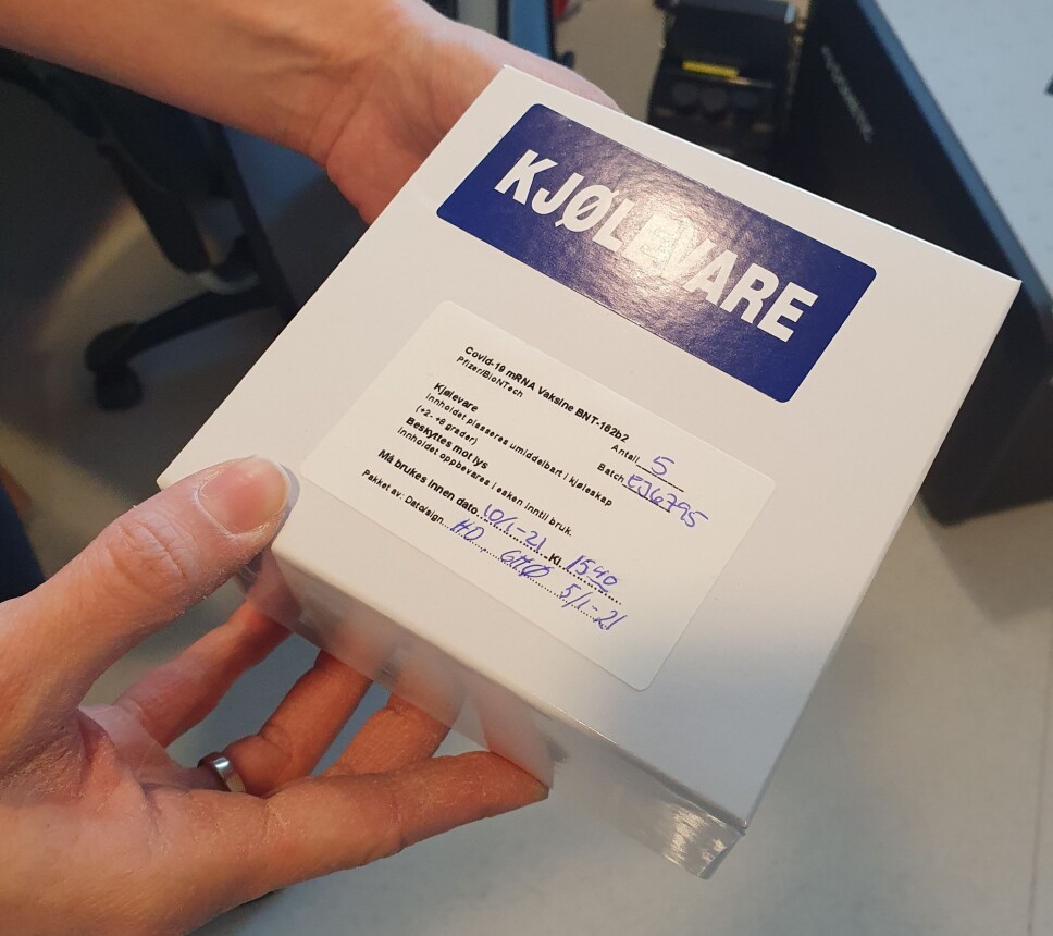 Surnadal kommune har motteke første vaksineforsending!