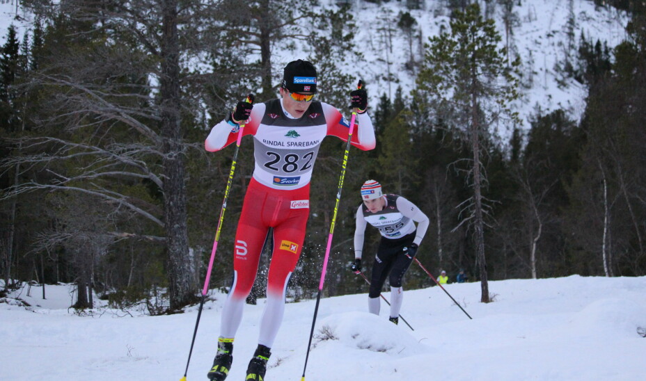 Johannes Høsflot Klæbo, her under Rindalsrennet 2020, vant både fredagens sprint og søndagens tremil under Norgescuphelga på Lygna.