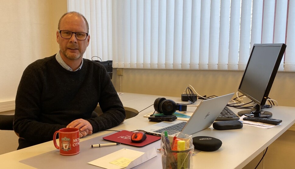 Kommunedirektør Mons Otnes, klar for neste Teams-møte.