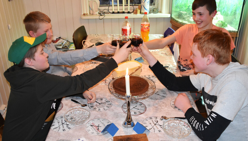 En skål med brus før desserten