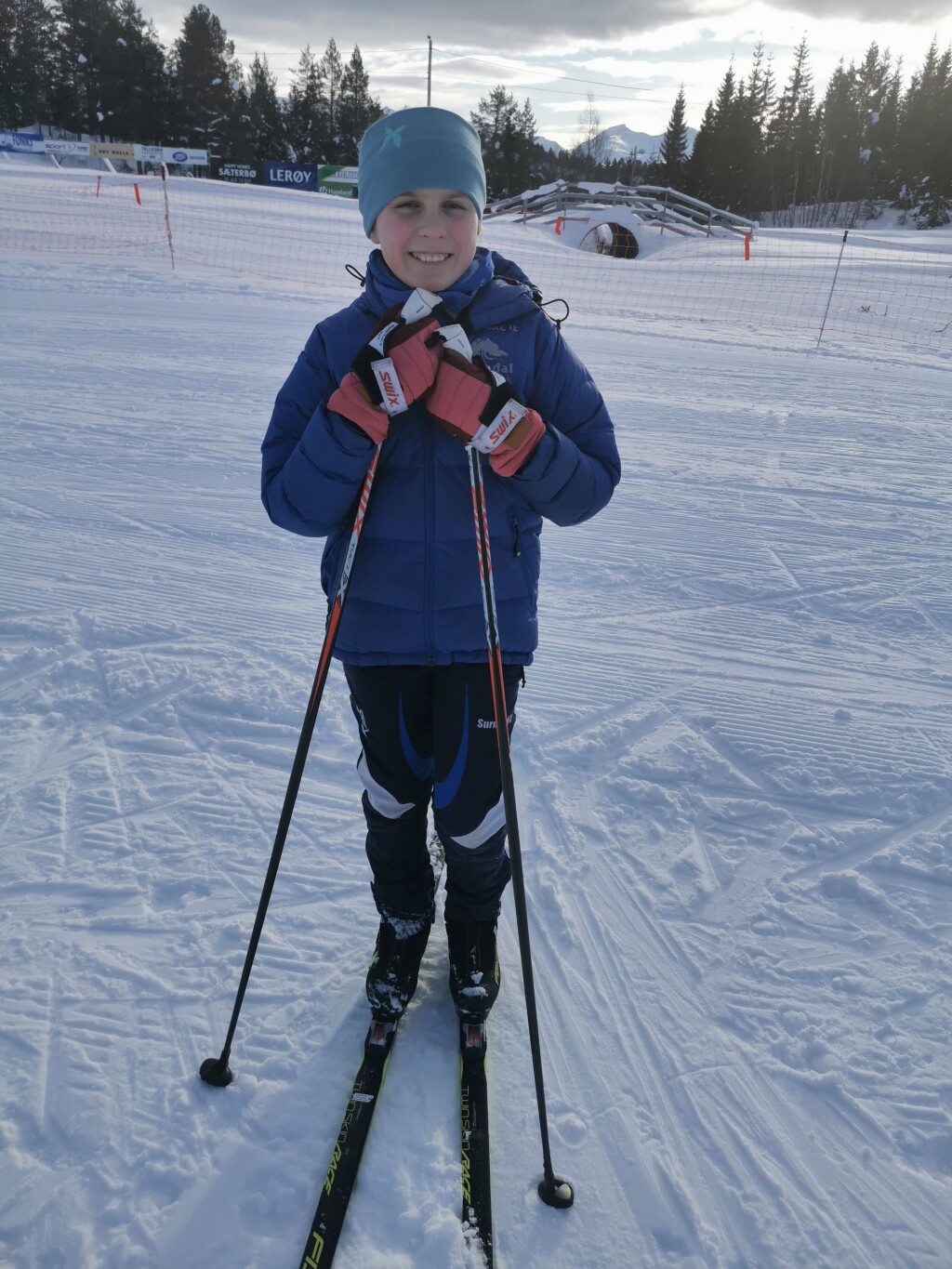 Ine Hamnes Øye lufter skiene Ine Hamnes Øye lufter skiene