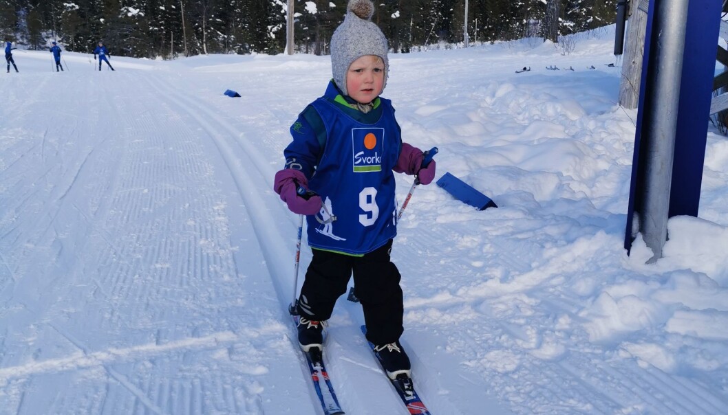 Oscar Segtnan på målstreken Oscar Segtnan på målstreken