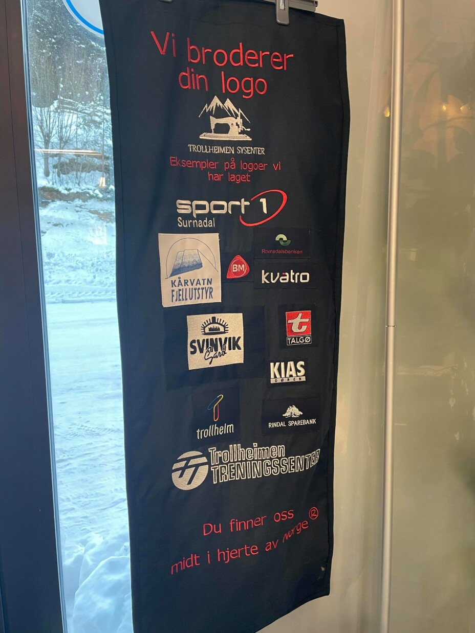 Trollheimen Sysenter tilbyr blant annet logobrodering for bedrifter, lag og organisasjoner.