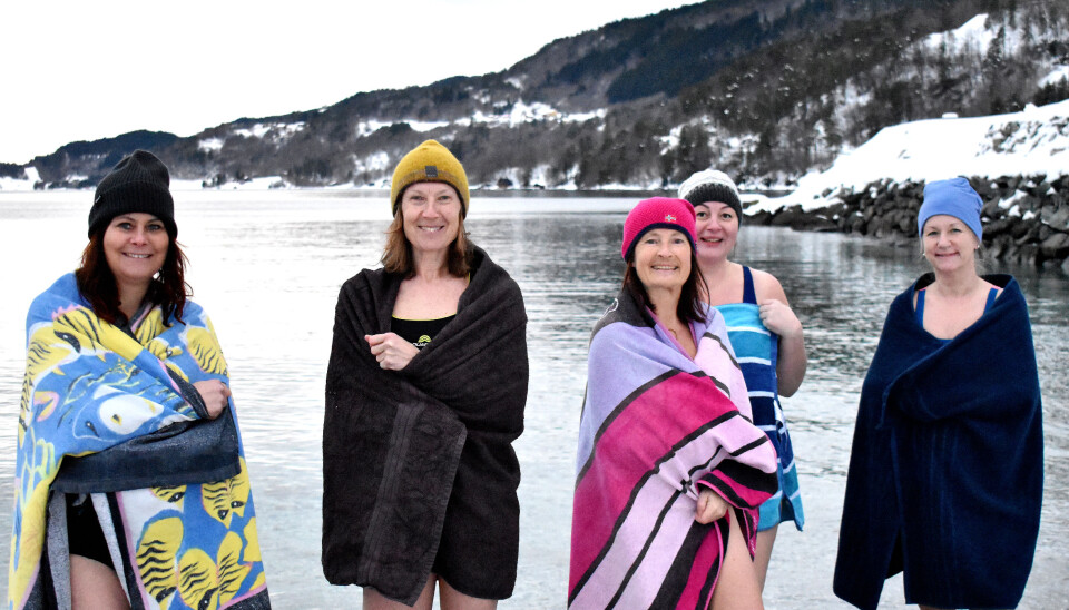 Glade og fornøyde damer. Linda Margareth Øye (t.v), Liv Røkkum Grimsmo, Marit Elin Eid, Olga Otdelnova og Kate Hatvik