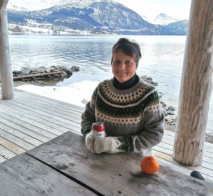 Å kose seg på tur er viktig. Styrelederen inviterte skribenten på luftetur med innlagt kafferast Å kose seg på tur er viktig. Styrelederen inviterte skribenten på luftetur med innlagt kafferast
