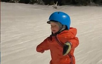 Ettåring i alpinbakken går viralt