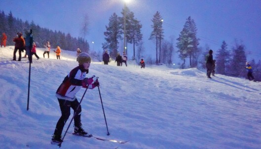 Ida Storholt i slalomløypa. Ida Storholt i slalomløypa.