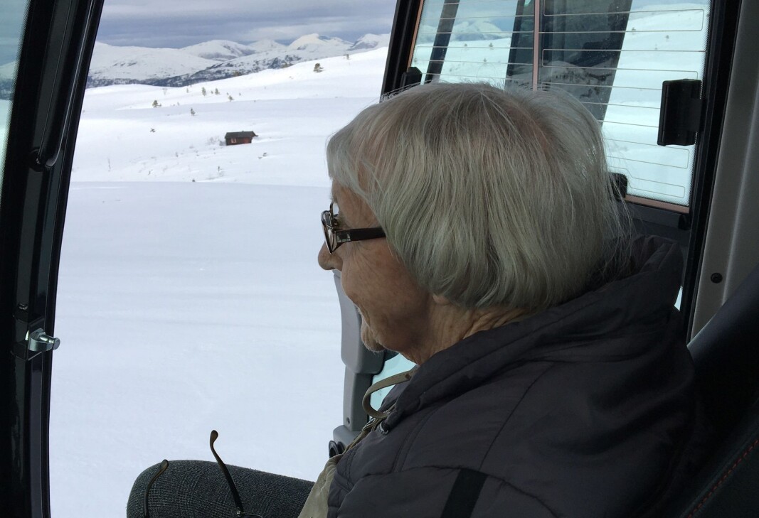 Mali Røen (99 år) på Strengenrunden Mali Røen (99 år) på Strengenrunden