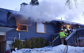 Brannutrykning i Surnadal - hus skadet av røyk
