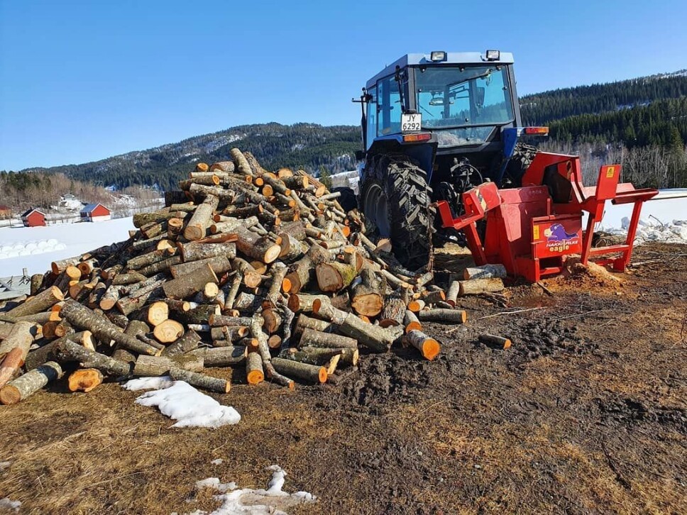 Fint og typisk vårarbeid #ved #trønsdal