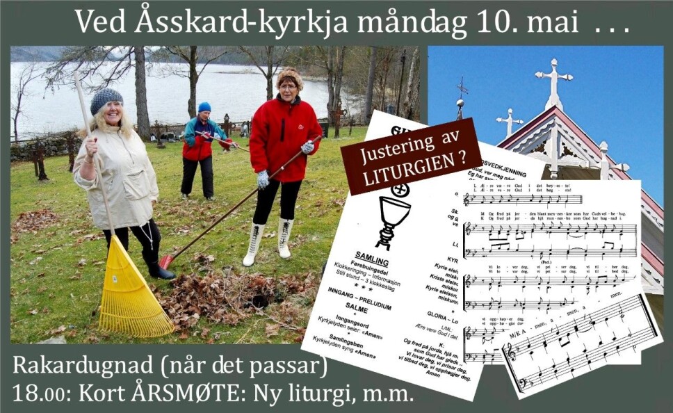 Åsskard sokneråd melder: Rakardugnad og årsmøte