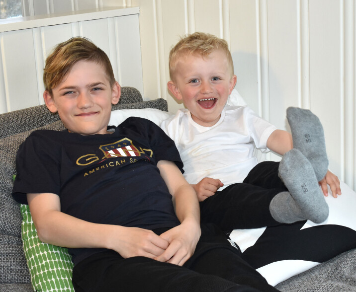 God stemning i sofaen på Hægå