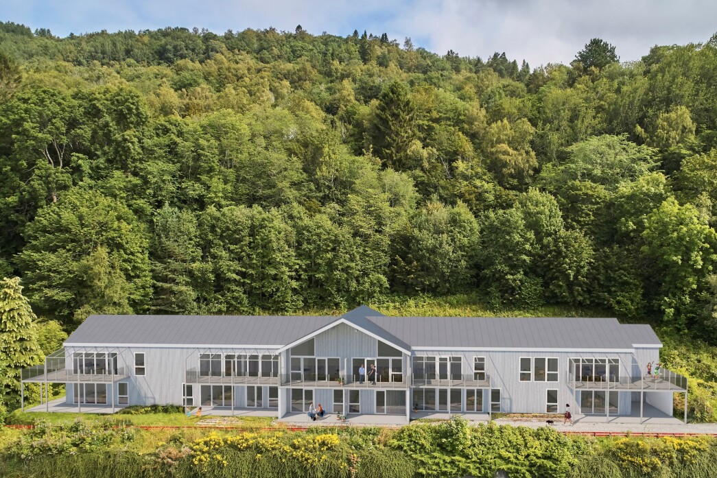 Skisse, Stangvik Boligutvikling/arkitekt Georg Øye Skisse, Stangvik Boligutvikling/arkitekt Georg Øye