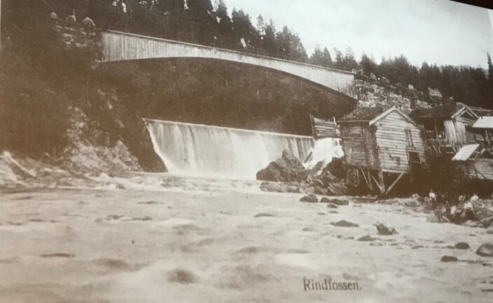 Rinnfossen ca 1950 Rinnfossen ca 1950