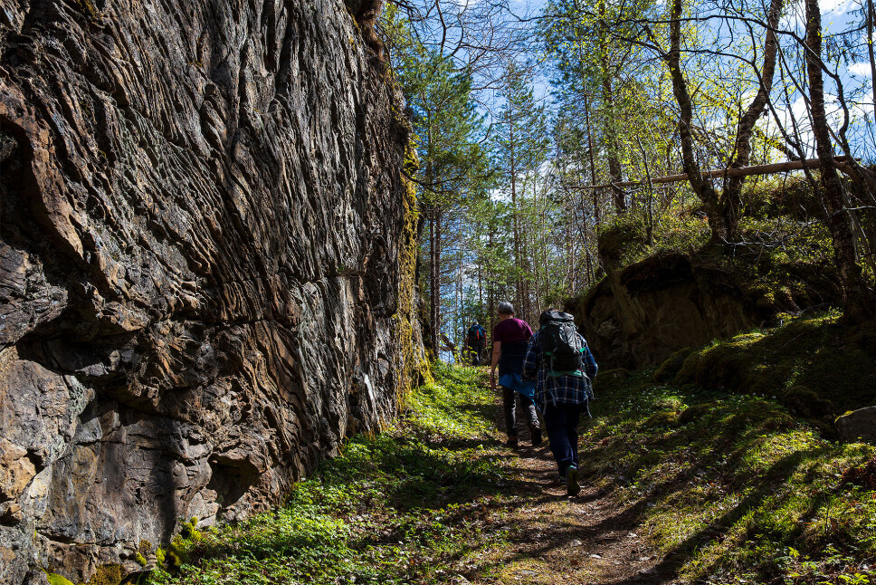 Mye berg og stein.