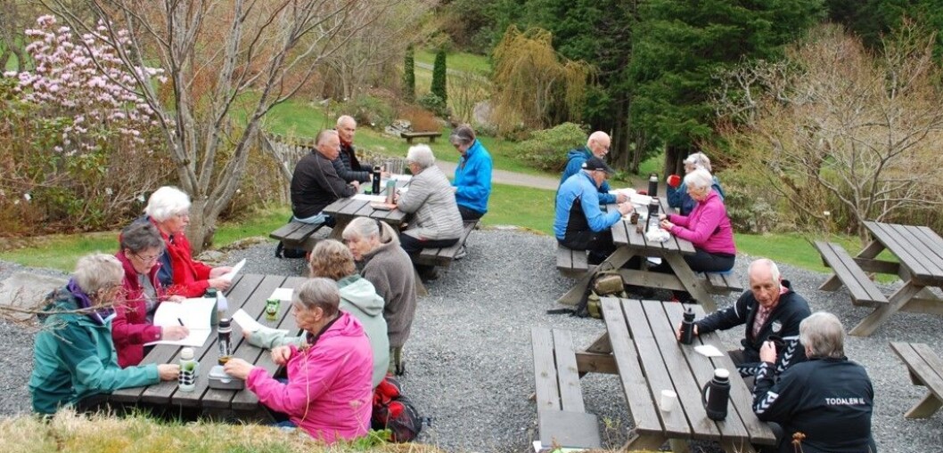 Kaffepause i Arboretet. Kaffepause i Arboretet.