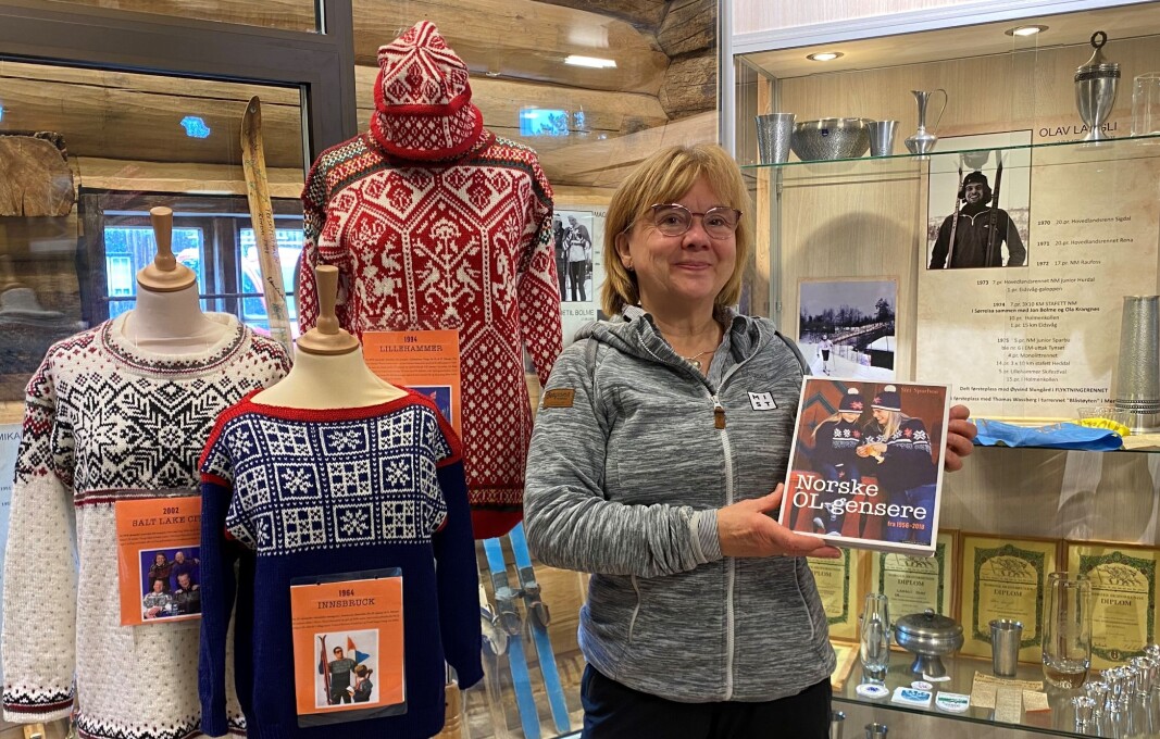 Museumsvennene har strikket alle OL-genserne fra 1956 til 2018. Museumsvennene har strikket alle OL-genserne fra 1956 til 2018.