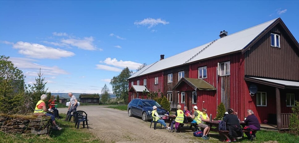 Rast på Negardsmoen. Rast på Negardsmoen.