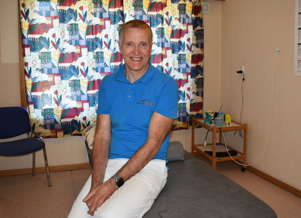 Lars Lund på sin aller siste arbeidsdag Lars Lund på sin aller siste arbeidsdag