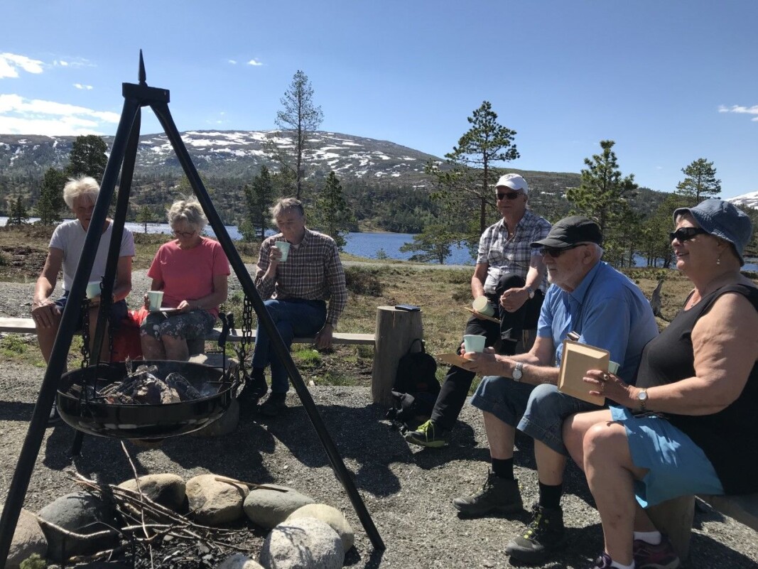 Nydelig med Raufjellet, Langvatnet og furulunder i bakgrunnen. Nydelig med Raufjellet, Langvatnet og furulunder i bakgrunnen.