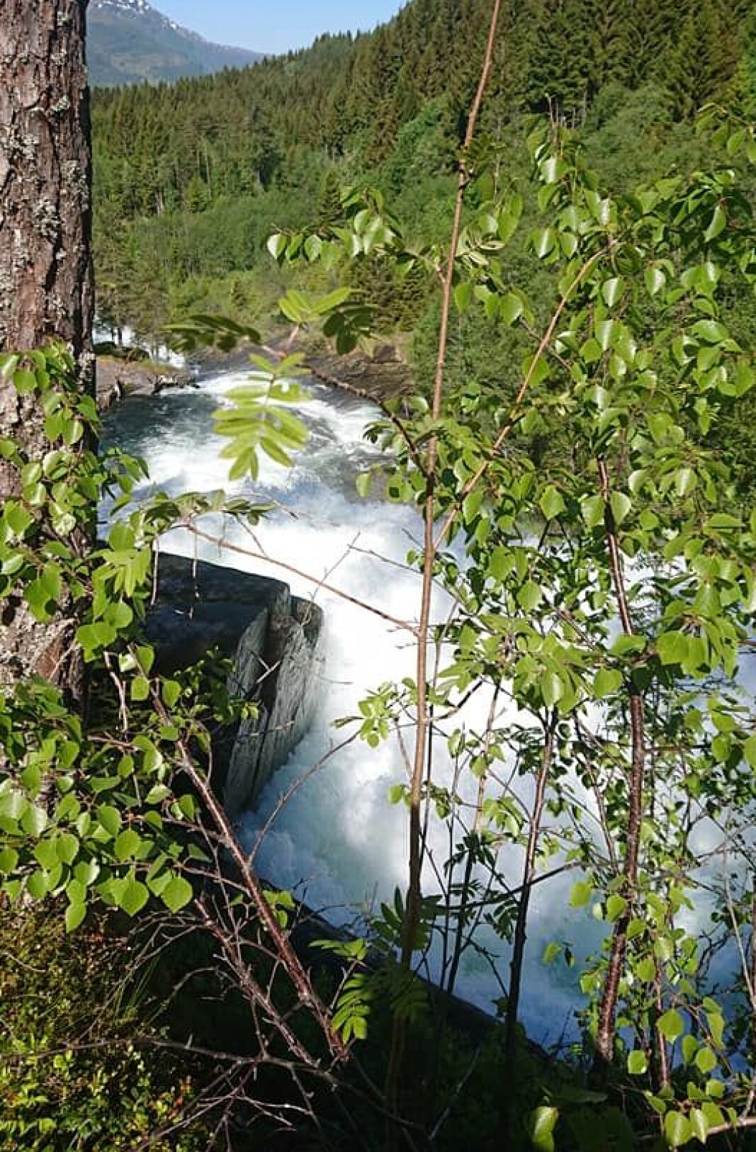 Storfossen ved gammelfabrikken Storfossen ved gammelfabrikken