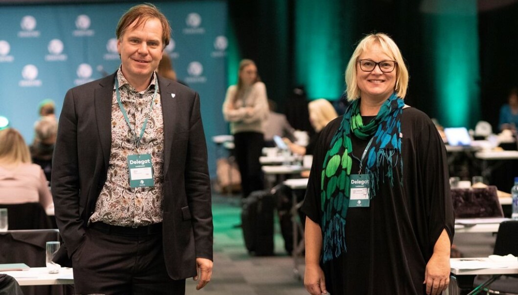 Alfred Bjørlo og Lena Landsverk Sande. Alfred Bjørlo og Lena Landsverk Sande.