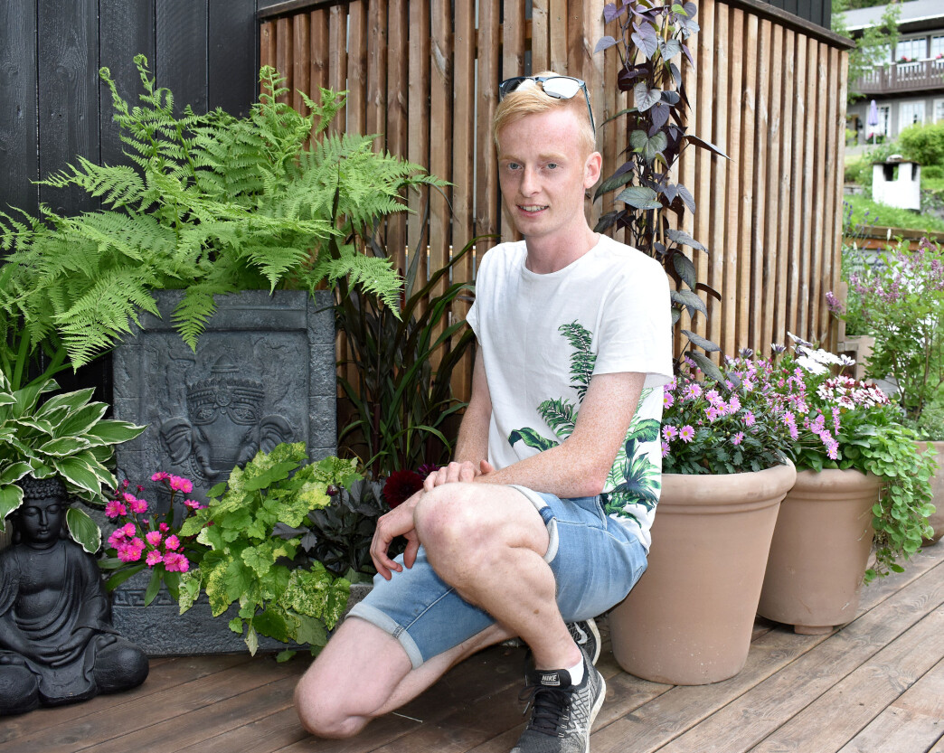 Uteområdet i Glønavegen 23 er en fryd for øyet Uteområdet i Glønavegen 23 er en fryd for øyet
