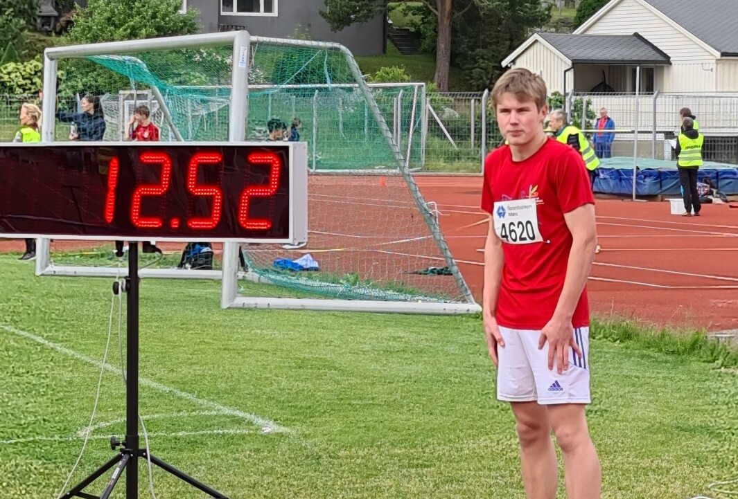 Sondre Andersen. 12,52 på 100 meter ga gull. Sondre Andersen. 12,52 på 100 meter ga gull.