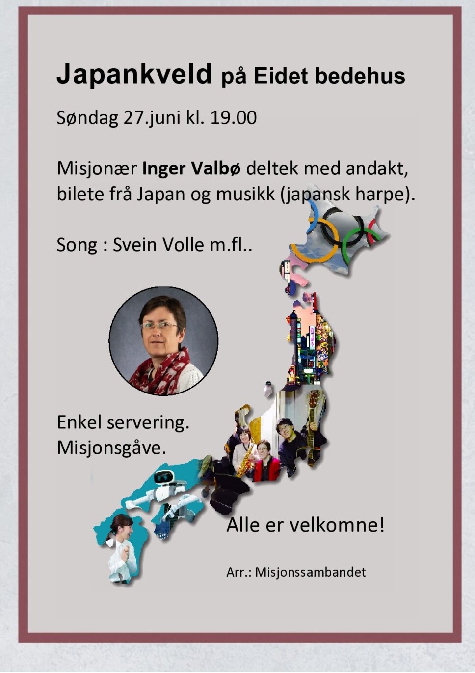 Japan-kveld på Eidet bedehus