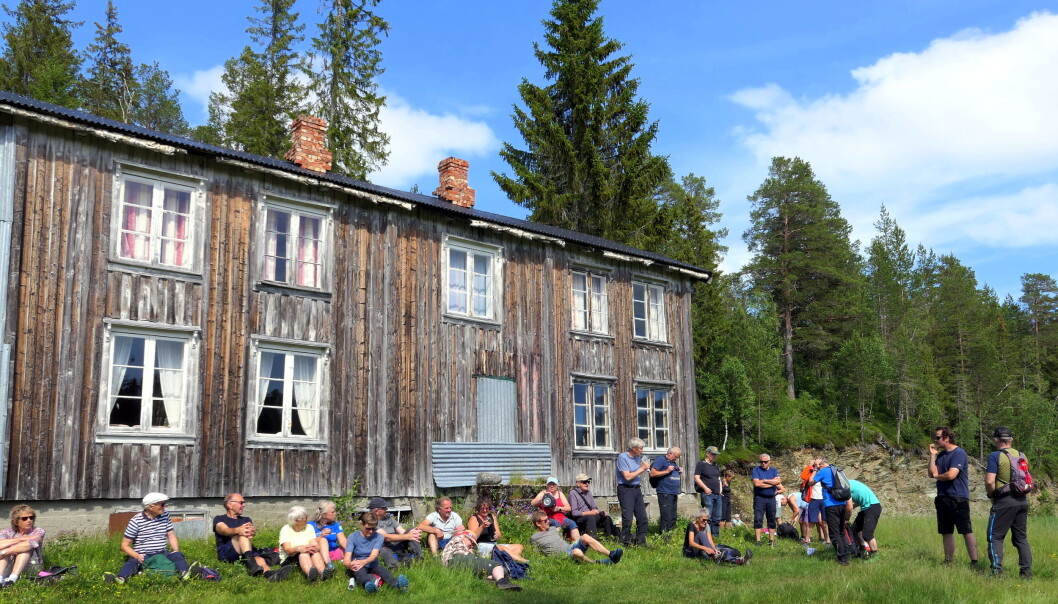 Matpause ved Svervasslykkja Matpause ved Svervasslykkja