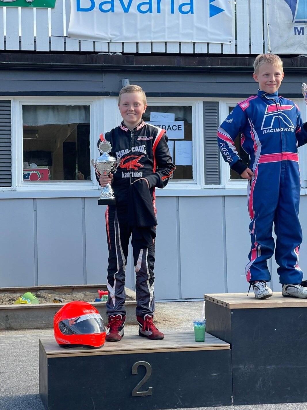 God stemning på pallen etter finalen God stemning på pallen etter finalen