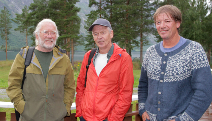 Carsten Andersen (f.v., scenografi), Lars Ramsøy-Halle (musikk) og Svein Sæter (tekst) sto bak musikalen «Stjernestøv». Alle er involvert når konserversjonen har premiere 5. august. Carsten Andersen (f.v., scenografi), Lars Ramsøy-Halle (musikk) og Svein Sæter (tekst) sto bak musikalen «Stjernestøv». Alle er involvert når konserversjonen har premiere 5. august.