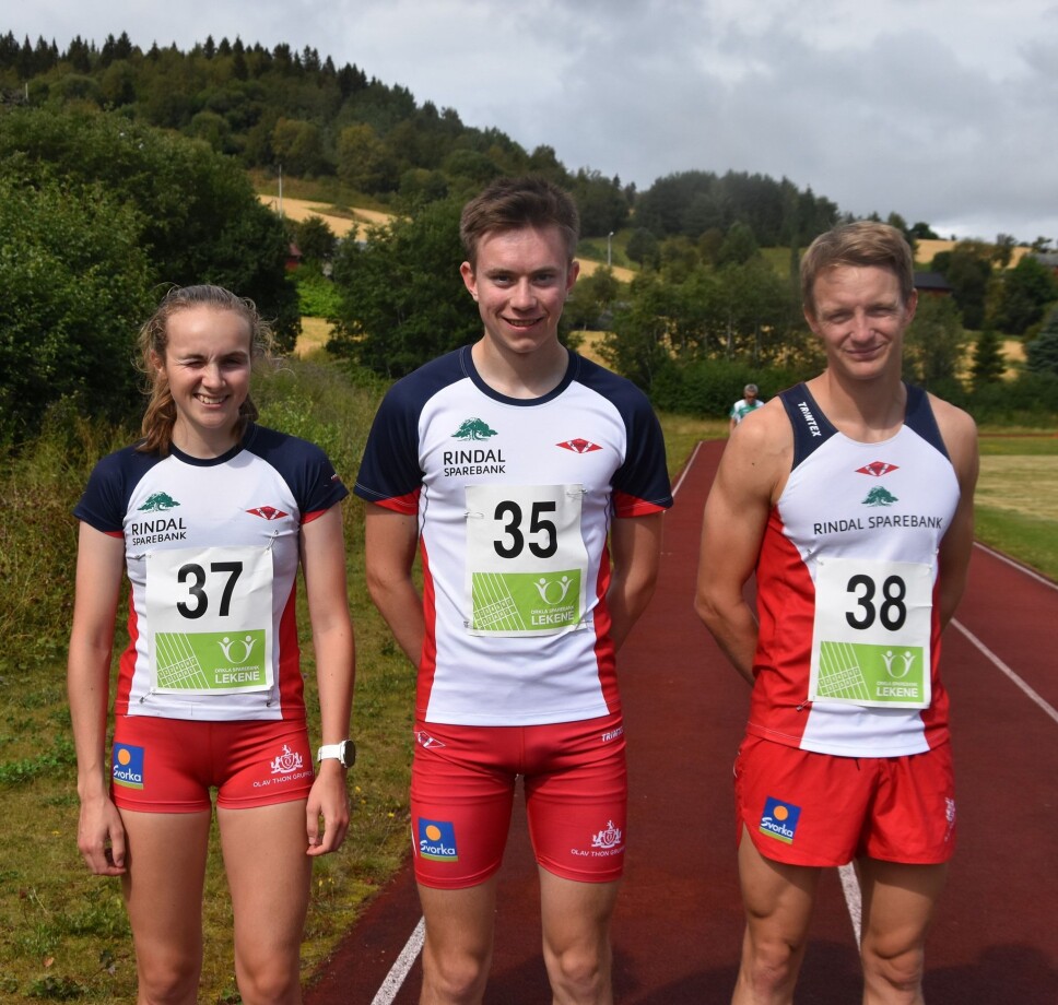 Våre på 3.000m: Mali, Erik og Markus. Våre på 3.000m: Mali, Erik og Markus.