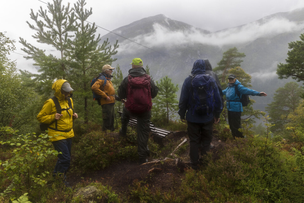 Vakkert i regn og skodde og!