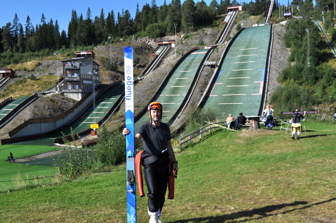 Karstein Mauset i Knyken skianlegg Karstein Mauset i Knyken skianlegg